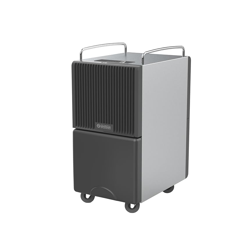 Olimpia Splendid, Seccoprof 40, Deumidificatore Professionale, Capacità 40 l / 24h, Ideale per Grandi Ambienti fino a 200 m³, Doppia Filtrazione dell'Aria, Tanica 8 l Estraibile