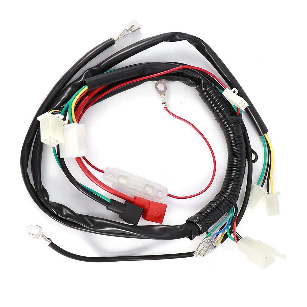 Cablaggio Avviamento Motore Elettrico Qiilu per Pit Bike Moto Quad ATV 70cc 90cc 110cc 125cc