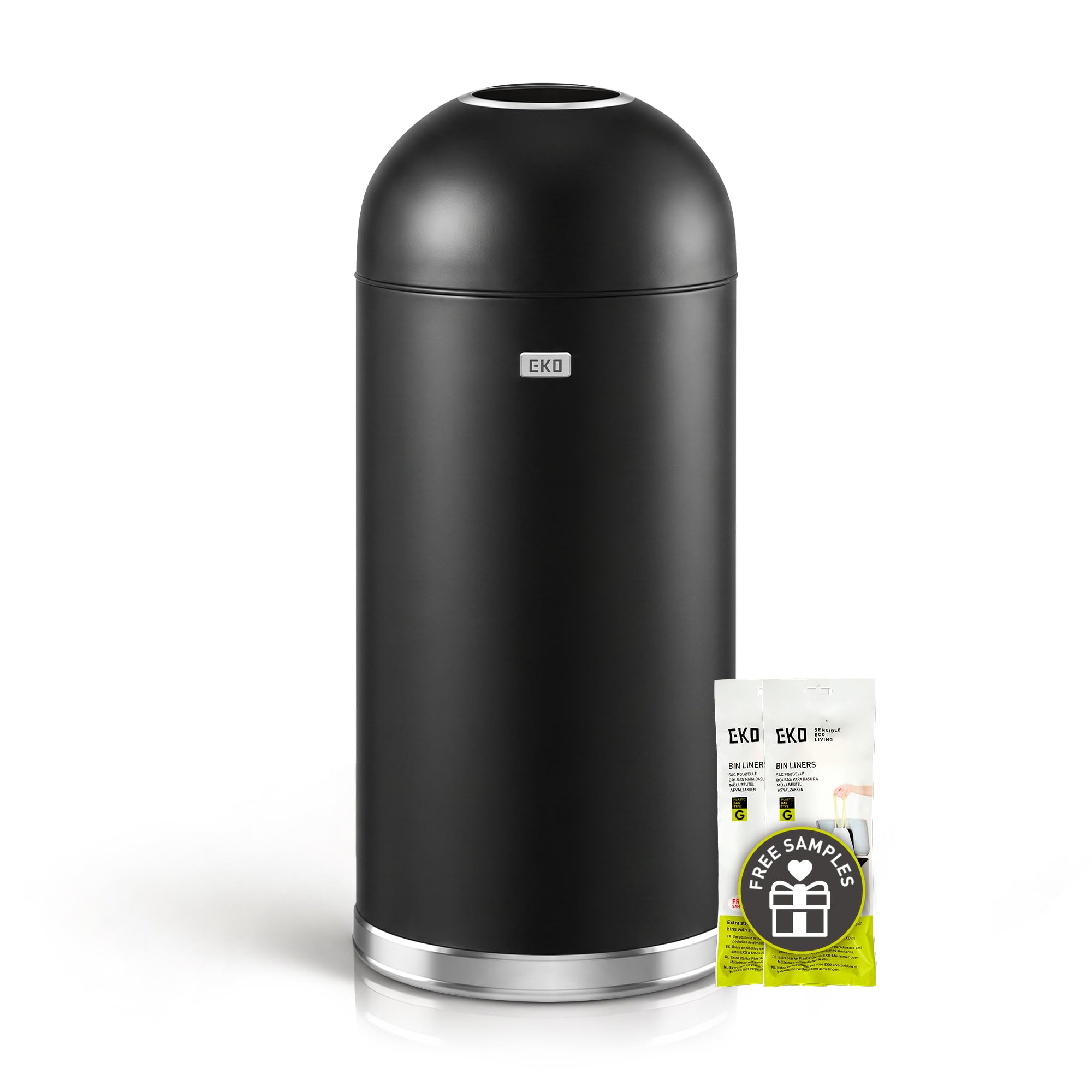 EKO, Acciaio Inox, Nero Opaco, 56 Litri