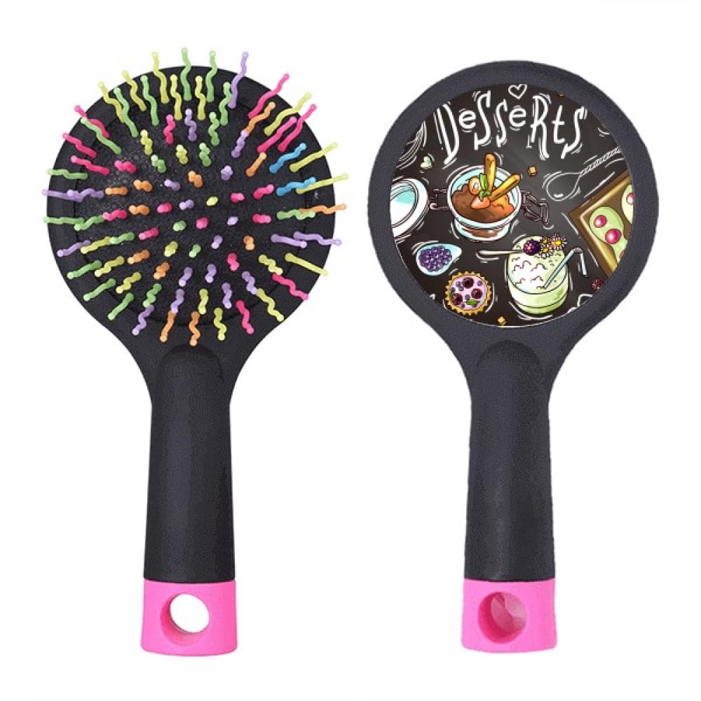 Brosse à cheveux démêlante france à coussin d'air saveur fraise - 4