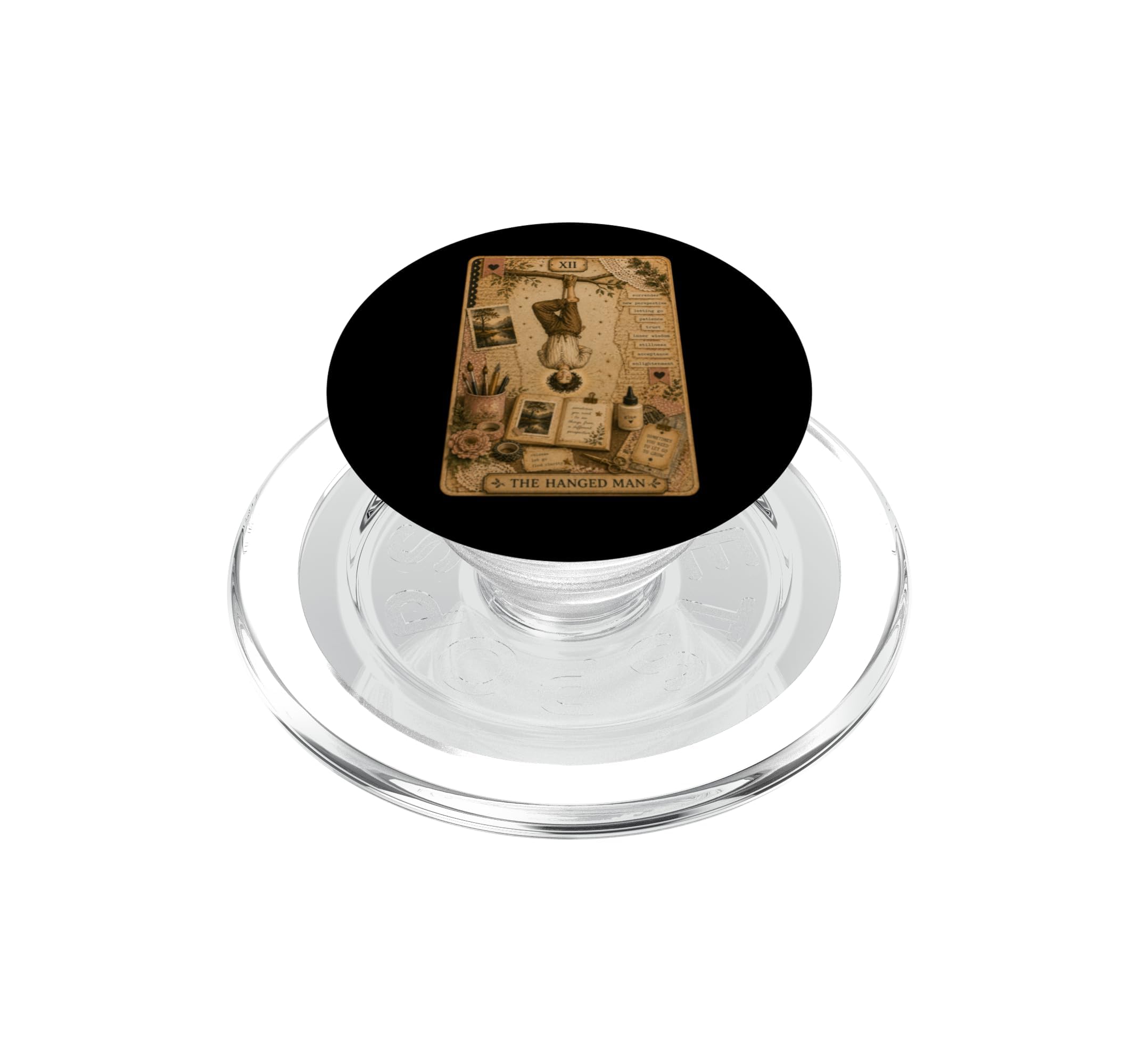 PopGrip para MagSafe de tarot esotérico con soporte para iPhone retro 6