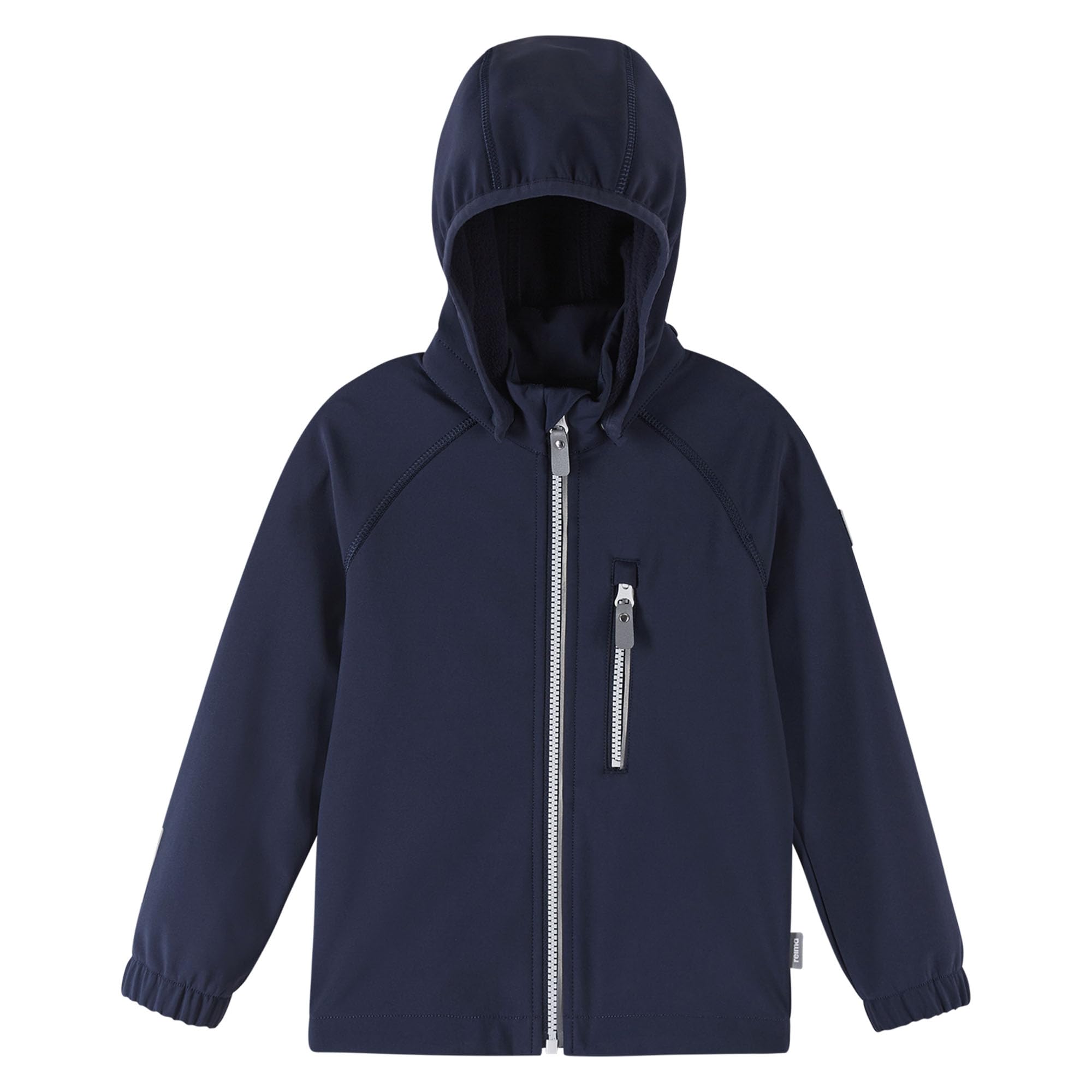 Reima Vantti Softshelljacke für Kinder - Wasserdichte Übergangsjacke für Kinder, atmungsaktiver Softshellmantel für Mädchen & Jungen mit abnehmbarer Kapuze & leicht bedienbarem Reißverschluss,