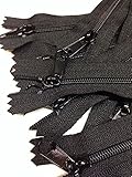 LOT of 10 Long Pull Handbag Zippers 14