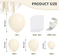 Vista 9 de Metallic Rose Gold Balloons Different Sizes 110 Pcs 18 12 10 5 Inch Chrome Balloon Garland Arch Kit Confetti Balloons Latex Party Balloons for