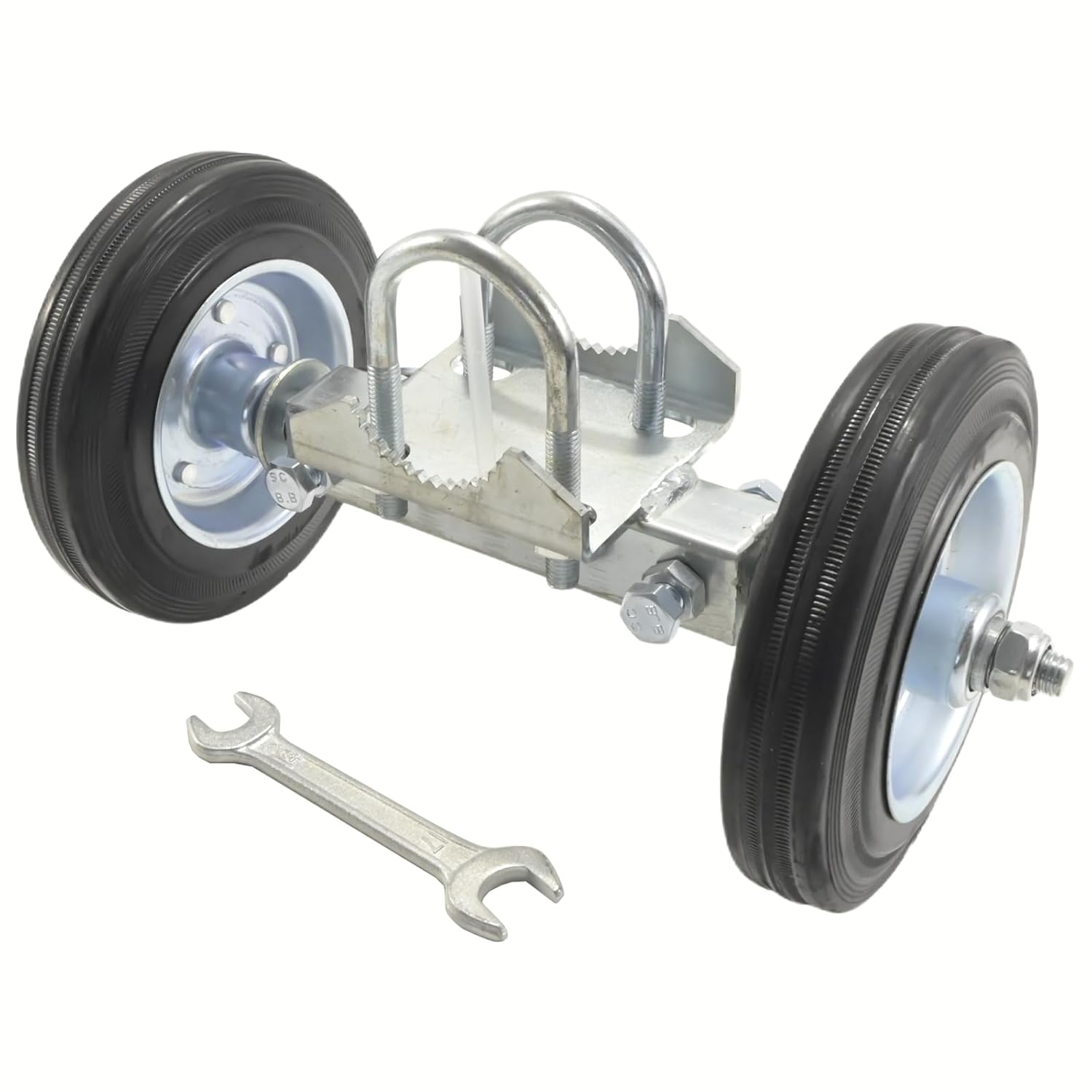 6" Heavy Duty Sliding Gate Rollers with Rubber Wheels - No-Track Gate Hardware Kit for Driveway, Fence & Industrial Gates - Weatherproof & Ultra-Durable Design