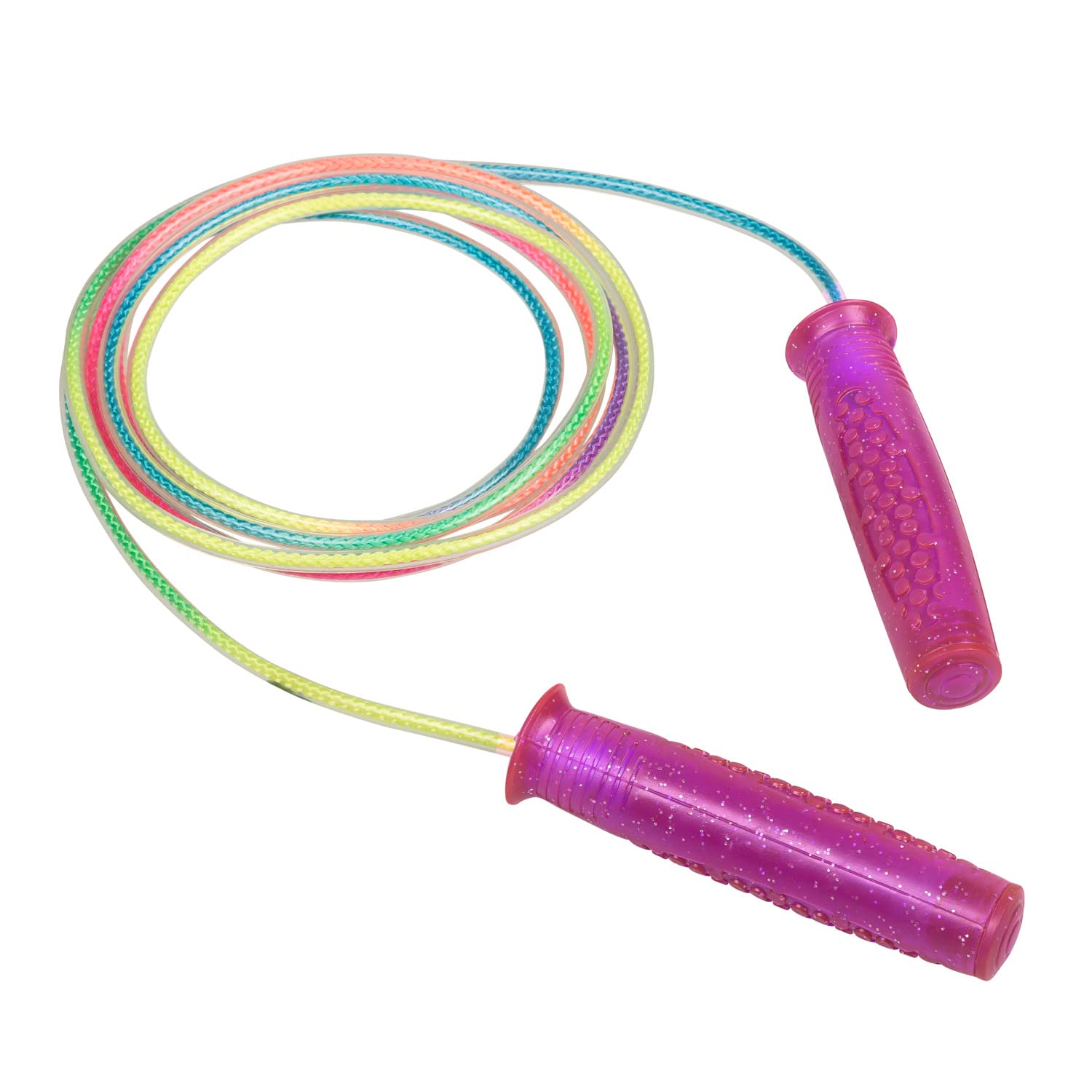 Amazon | Idena(イデナ) 縄跳び キラキラ光るノブ付き 明るい色 長さ6