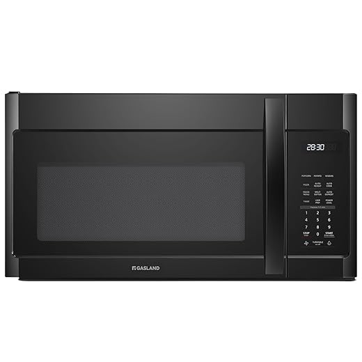 GASLAND Over the Stove Microwave 30 Inch, 1.9 Cu.ft. Over the Range Microwave with 11 Power Levels, One Touch Cooking, 400 CFM,1000W, LED, Turntable, Sensor Cook, Over Stove Microwave Oven, Black