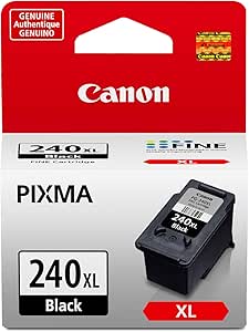 Canon PG-240 XL Genuine Black Ink Cartridge, Compatible with MG2120 ...