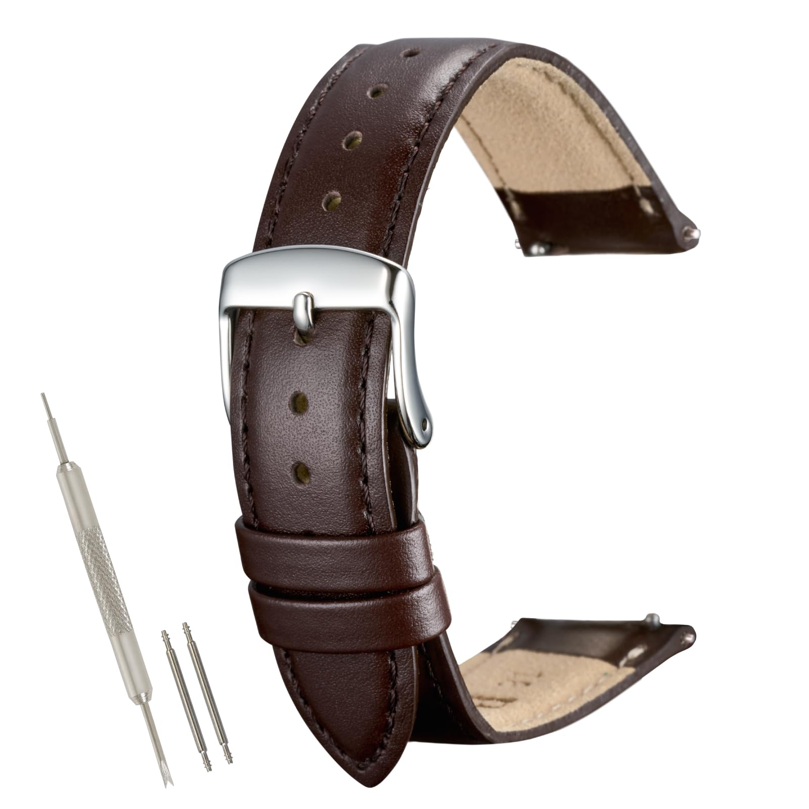 Bambi MC002 Cowhide Leather Watch Strap Japan 10mm to 20mm Replacement