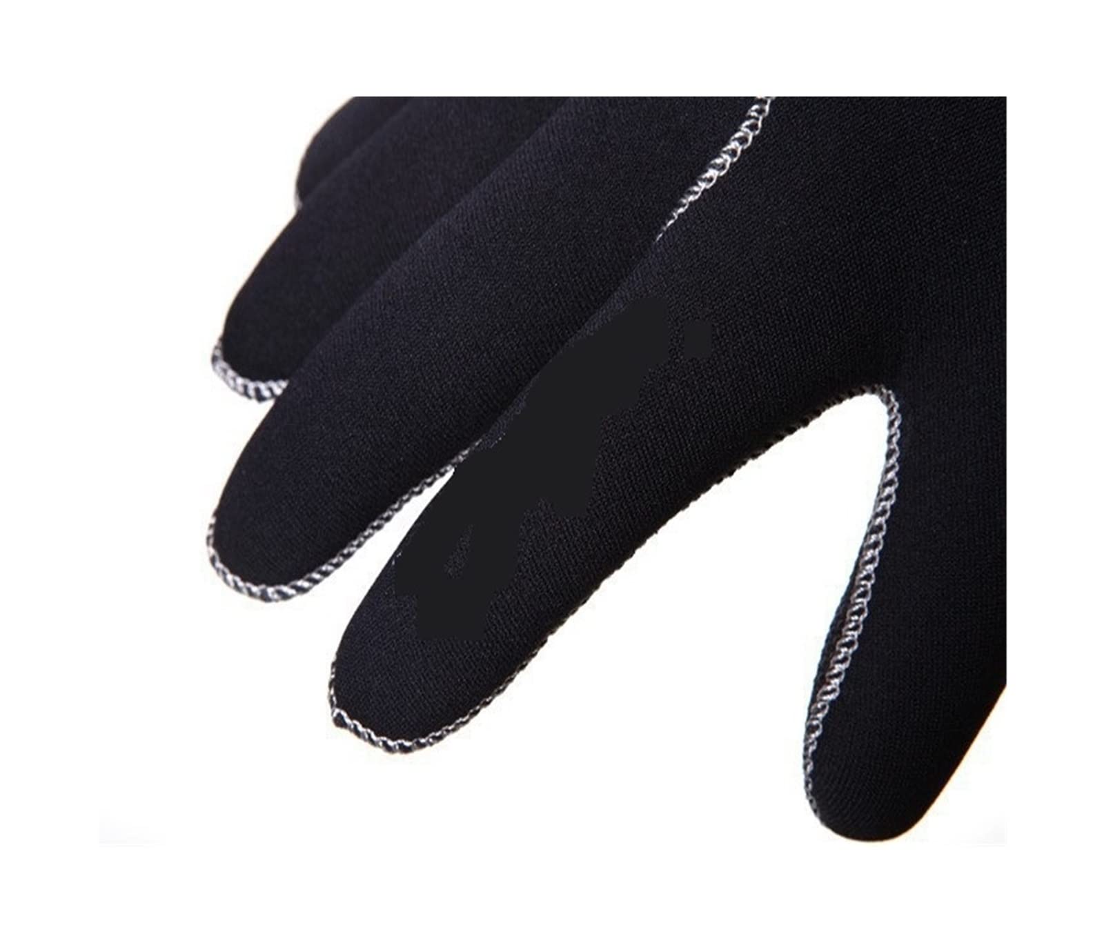guantes de buceo Guantes de natación al aire libre de invierno Rescate de agua Neopreno de 3 mm de espesor Mantener caliente Guante no impermeable Negro 1 par Para hacer snorkel, nadar y bucear.(Size:
