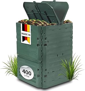 GARANTIA Thermo-King Komposter 400 Liter grün - Komposter Garten, Schnellkomposter, Abfall & Recycling, Biomüll, Komposteimer, Thermokomposter, Garten, Kompost, Schnellkomposter Garten