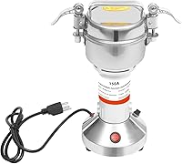 Gworobie 150g Electric Grain Mill Grinder 850W 110V Timer High-Speed Pulverizer for Dry Grains Spices Herbs Coffee Rice Corn Kitchen Commercial