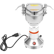850W Electric Grain Grinder, 28000 RPM High Speed Mill 50-300 Mesh Fine Powder, 150g Capacity Mini Grinder for Spices, Herbs, Coffee, Compact & Lightweight for Home Kitchen