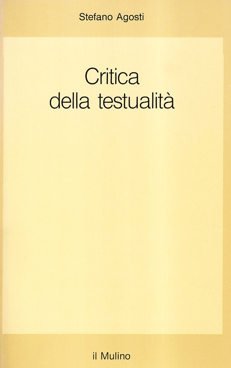 Critica della testualità