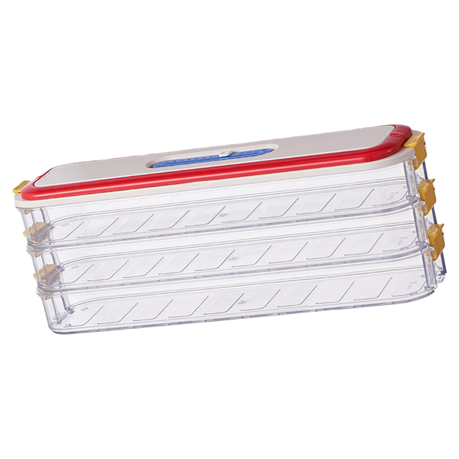 Hsioluted Clear View Stackable Freezer Box Practical Construction for Narrow Refrigerator Gaps Freezer Storage Container