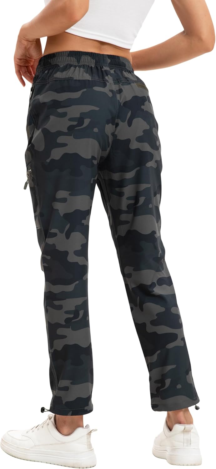NATUVENIX Hiking Pants Women Lightweight Summer Travel Pants Women Quick Dry Womens Cargo Joggers Breathable Outdoor Pants - Image 2