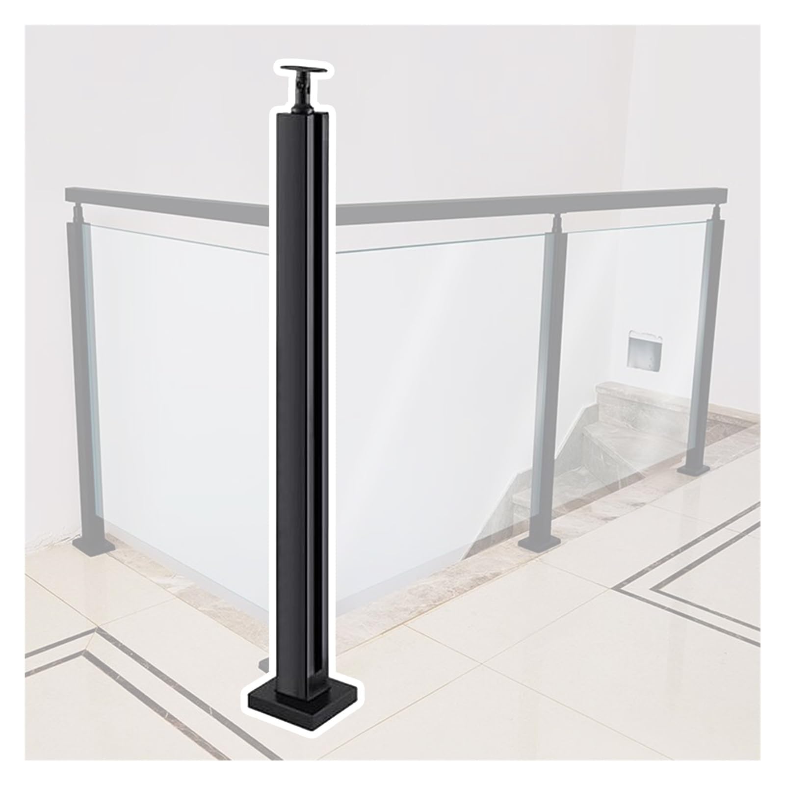 Colonnes de balustrade noires élégantes au design contemporain