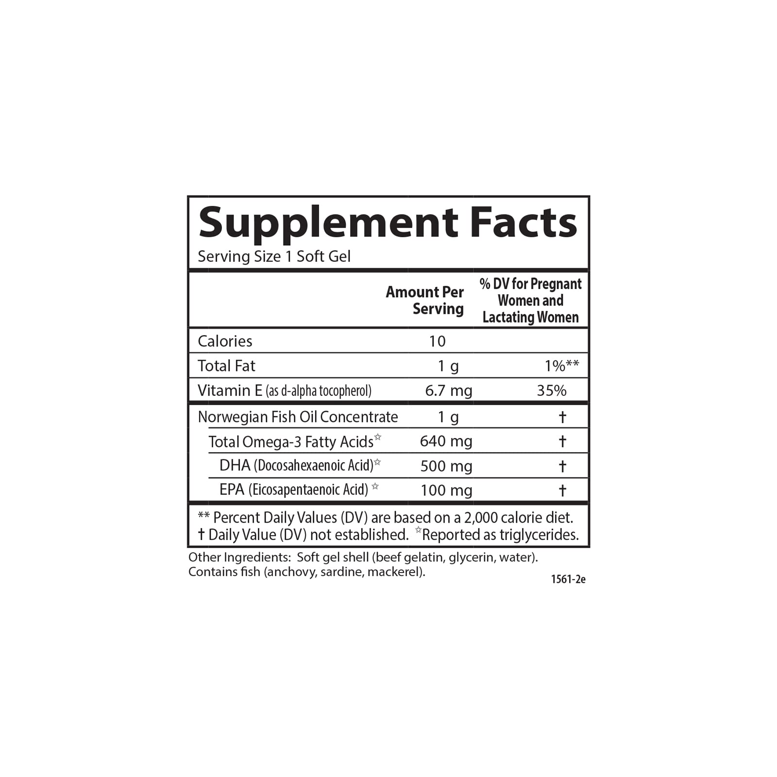 Carlson Mother's DHA, 500 mg DHA, Supports Mom & Baby, 60 Soft Gels