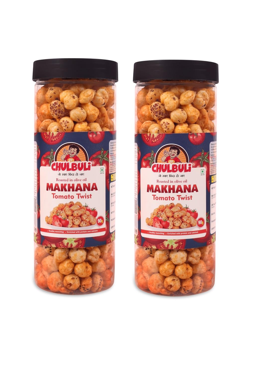 PPCHULBULI Tomato Flavoured Makhana, Elevate Snacking with Our Irresistible Tomato-Infused Delight, Garden-Fresh Tomato Crunch Makhana Net 90g (Pack of 2) (B0CSSWP9BS) Amazon Price History, Amazon Price Tracker