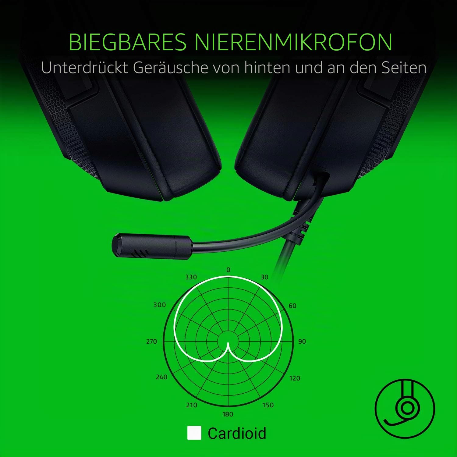 Razer Kraken X USB Ultralight Gaming Headset: 7.1 Surround Sound - Leichter Rahmen - Grüne Logo-Beleuchtung - Integrierte Audio-Steuerung - Biegbares Nierenmikrofon - Für PC - Klassisches Schwarz