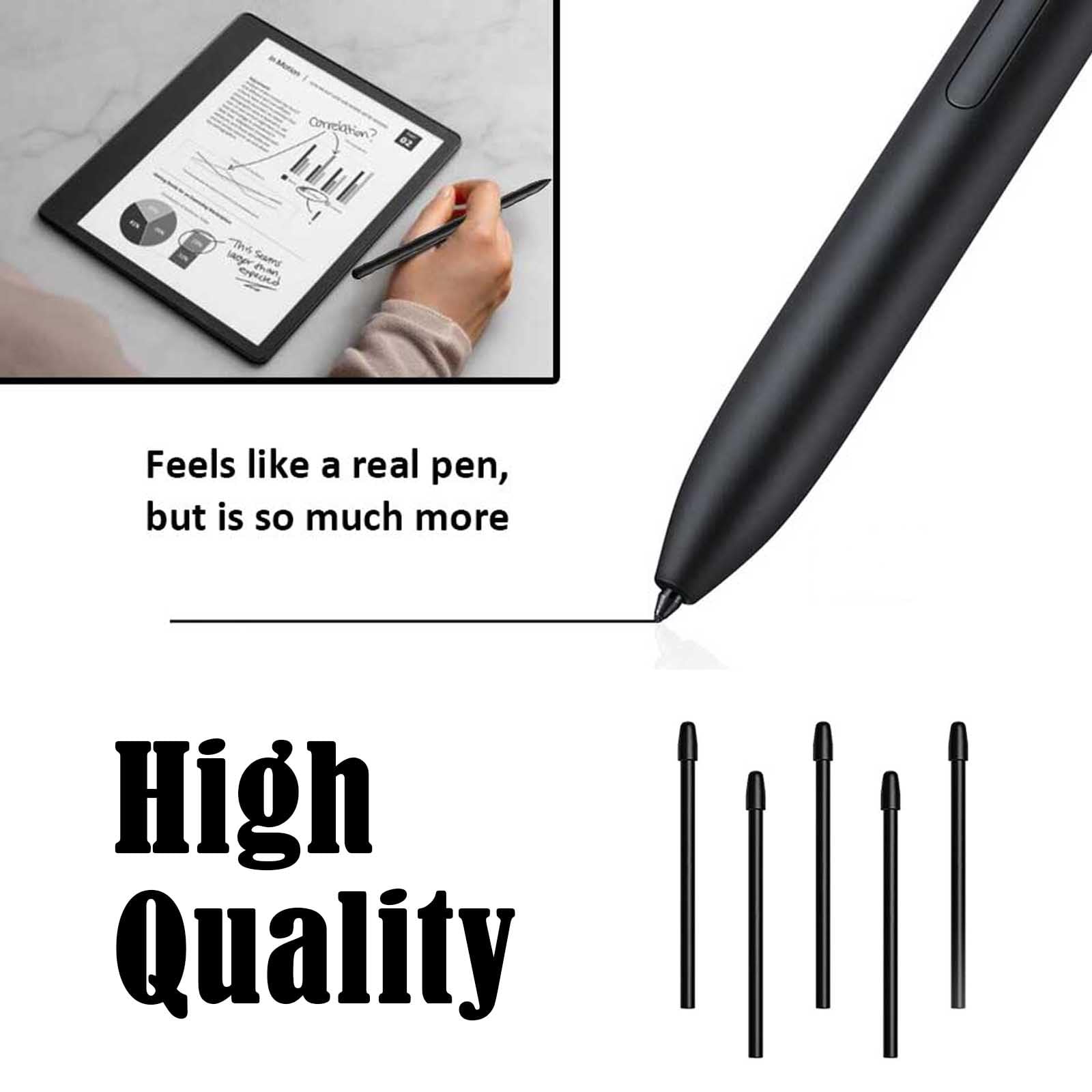 2pcs Remplacement De Pointes De Stylo Pour Kindle Scribe Stylus