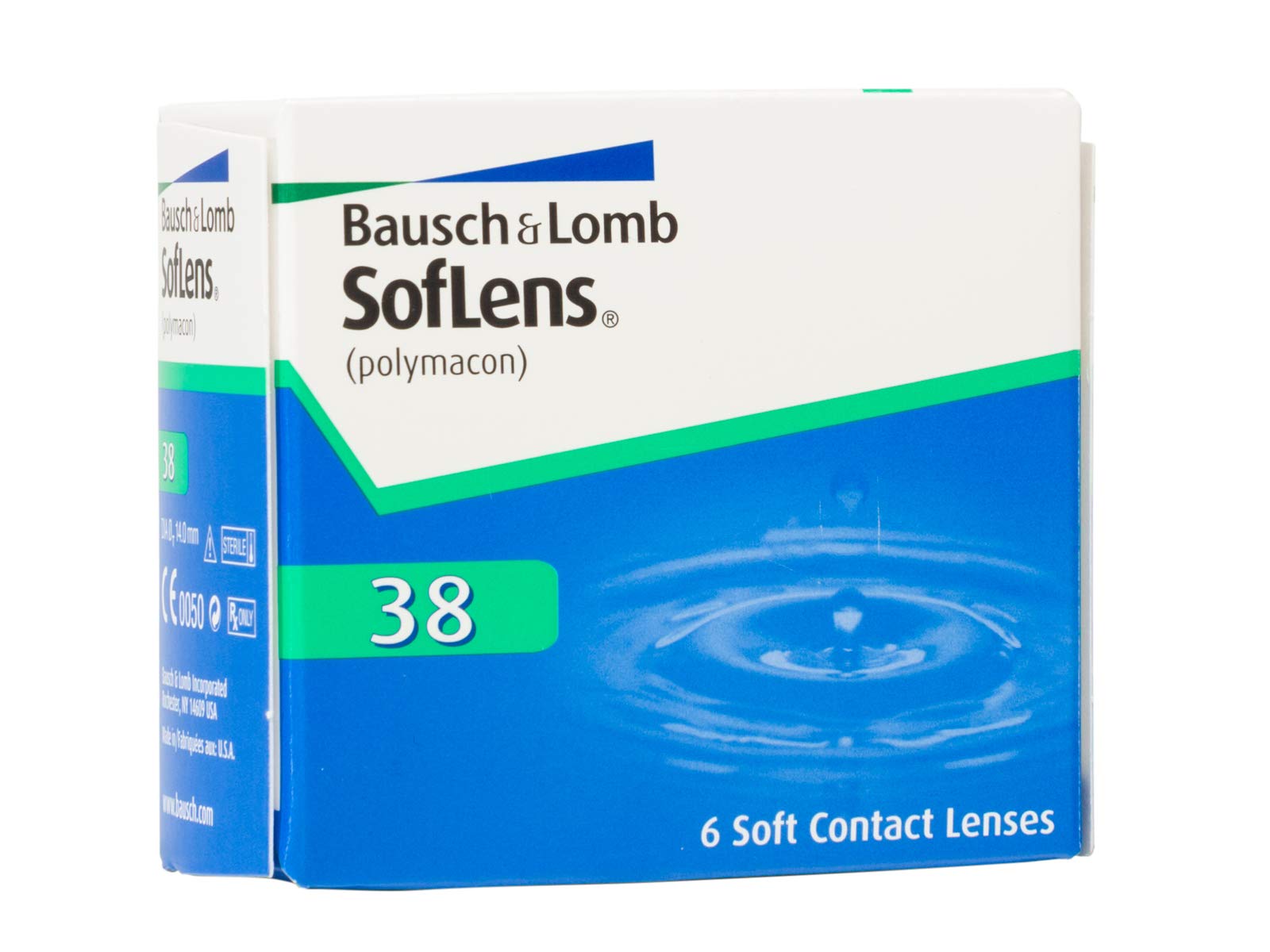 SofLens 38 BAUSCH + LOMB lentillas mensuales esféricas, 6 unidades / 8.7 BC / 14.00 DIA / -02,00