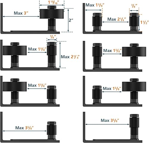 Miniatura 8 de Guía de suelo de la puerta del granero - Rodillo de estancia