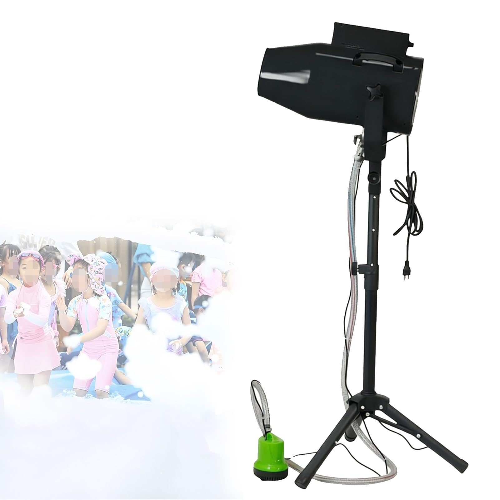Pnpaea Portable Foam Cannon Machine,250w/450w Bubble Machine Parties,with Long-Range Spray and Wide Coverage For Outdoor Events and Celebrations 1500-