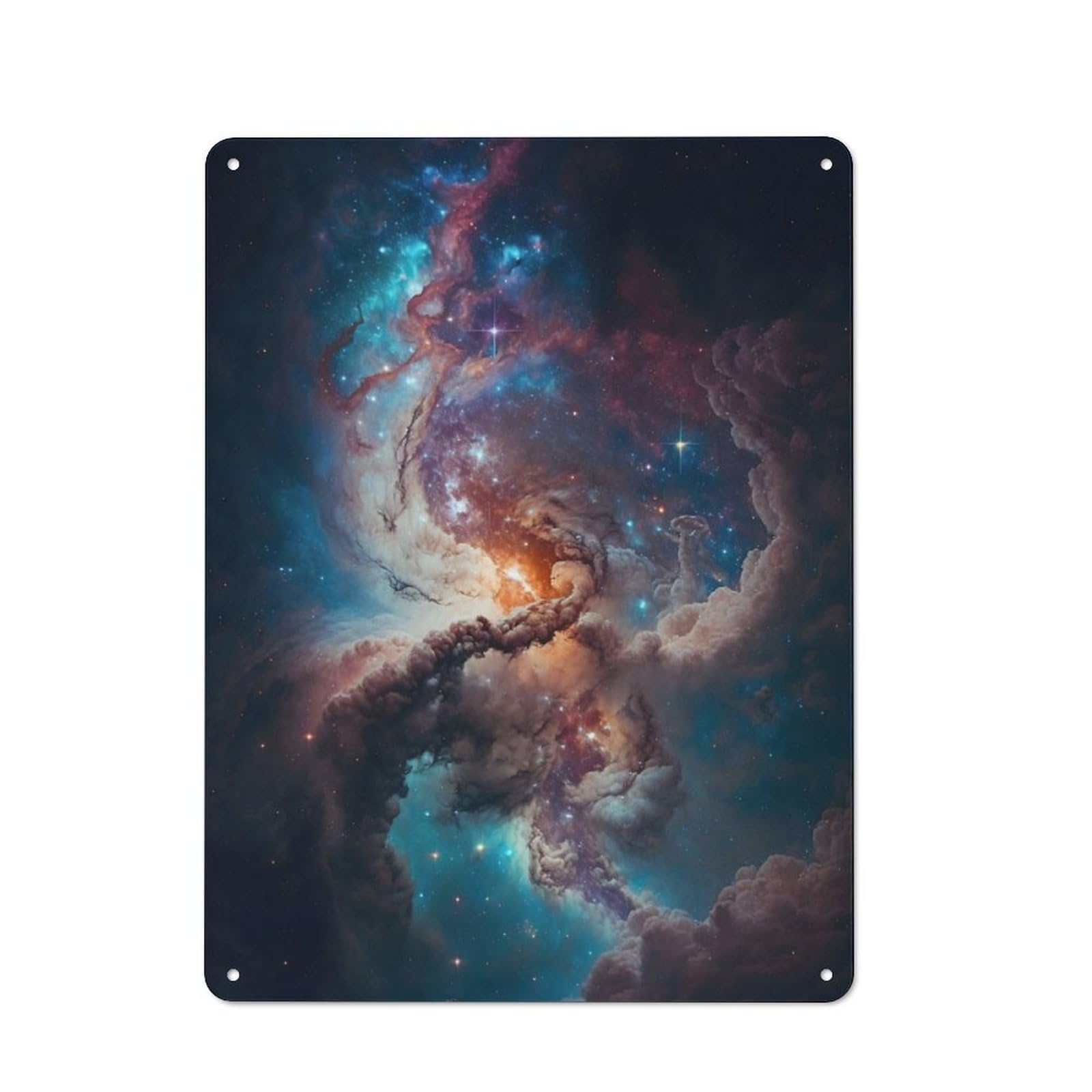 Junmoney Pillars Of Creation For Lounge Or Reading Corner, Retro Metal Plaque 40X30cm, For Vintage Wall Decor Fans, For Metal Sign Collectors