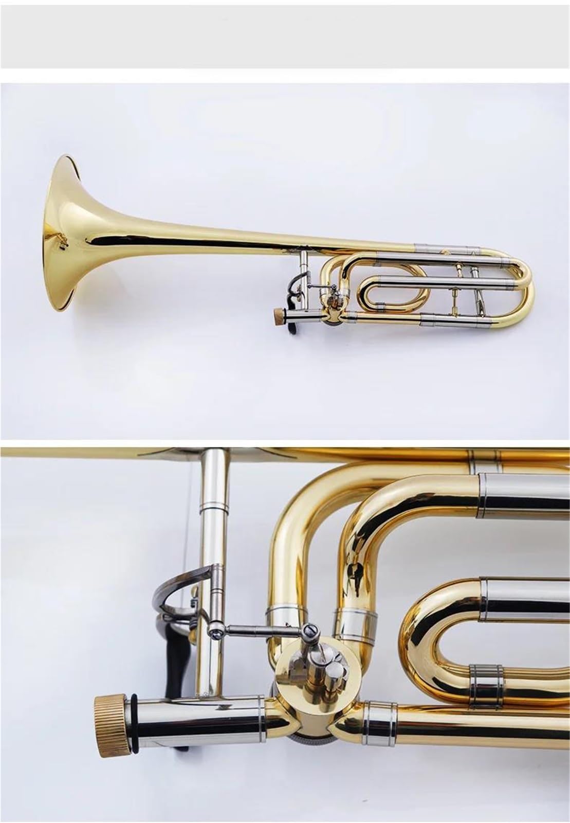 Tenorposaune Blasinstrument Professional Performance Goldlack In BF Profiposaune