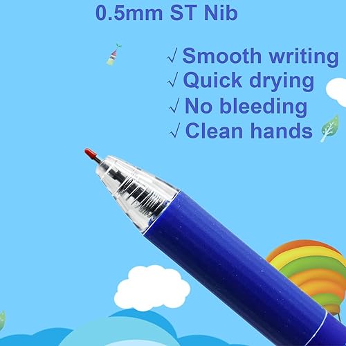 Miniatura 3 de Maydahui 28 bolígrafos retráctiles de gel con rosa azul, diseño floral rosa con clip de bolsillo dorado, tinta negra para niñas y mujeres, Día de la