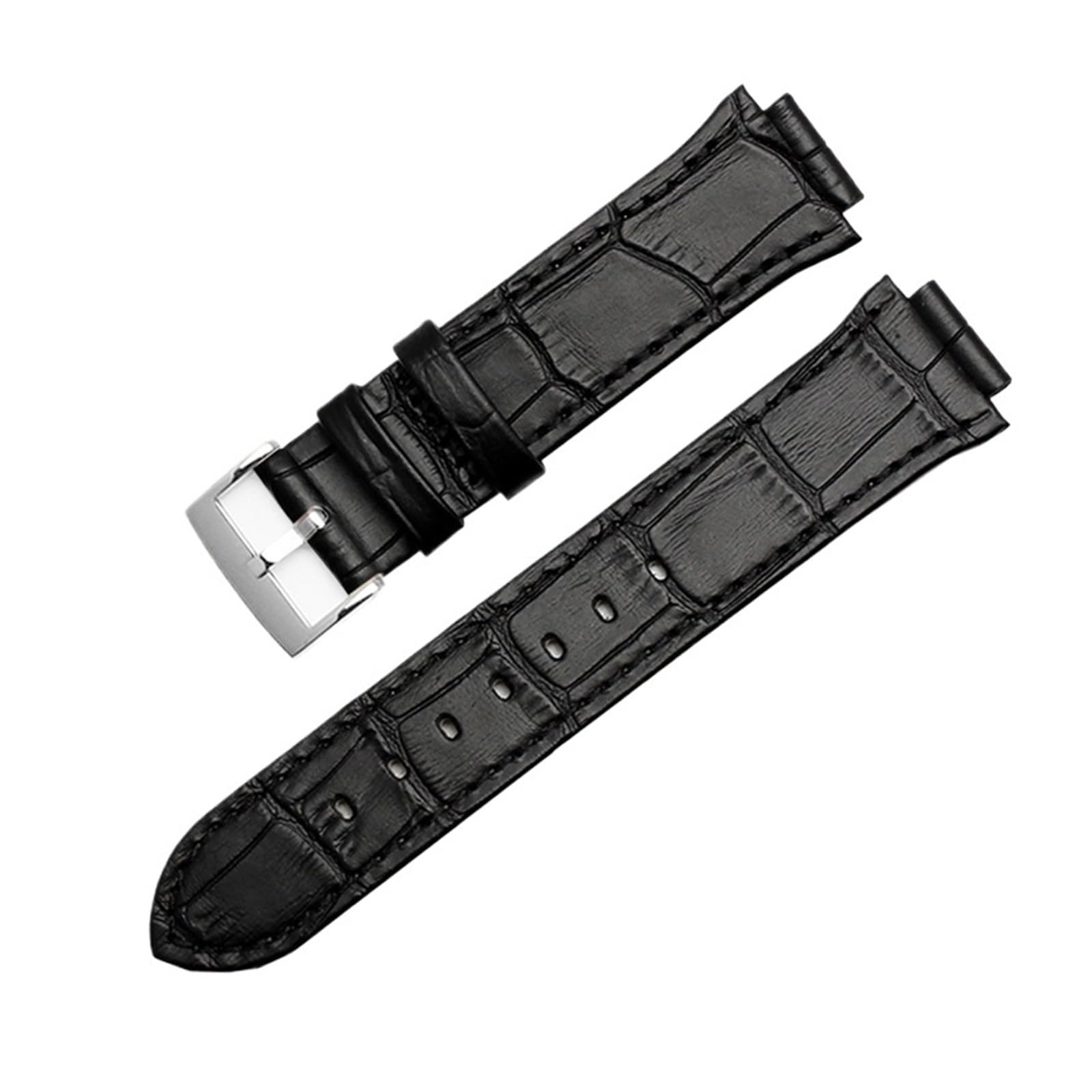 14 mm Ausbuchtung Echtleder-Uhrenarmband passend for Swarovski 5027127 5027131 5080602 5096008 Serie Modearmbanduhr Damen-Zubehör