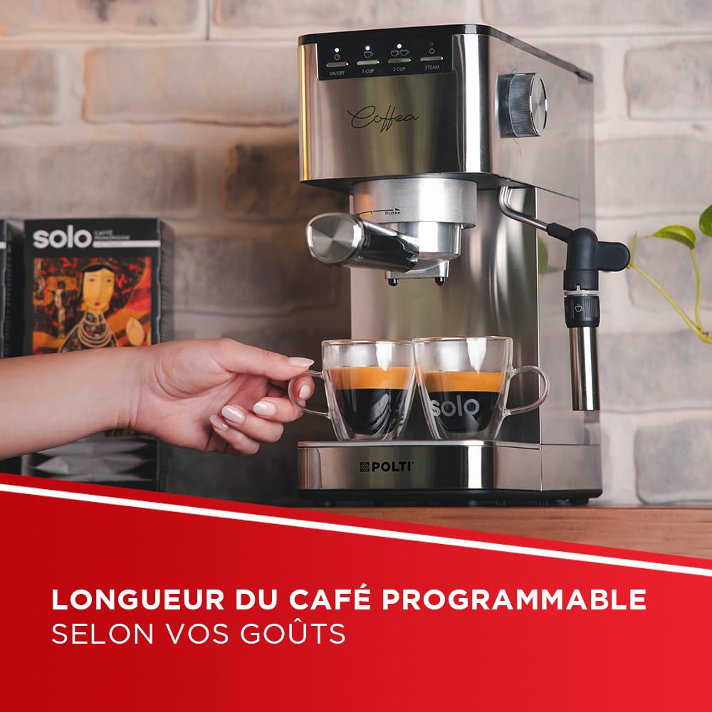 Polti Coffea P10S, machine manuelle à café expresso et cappuccino
