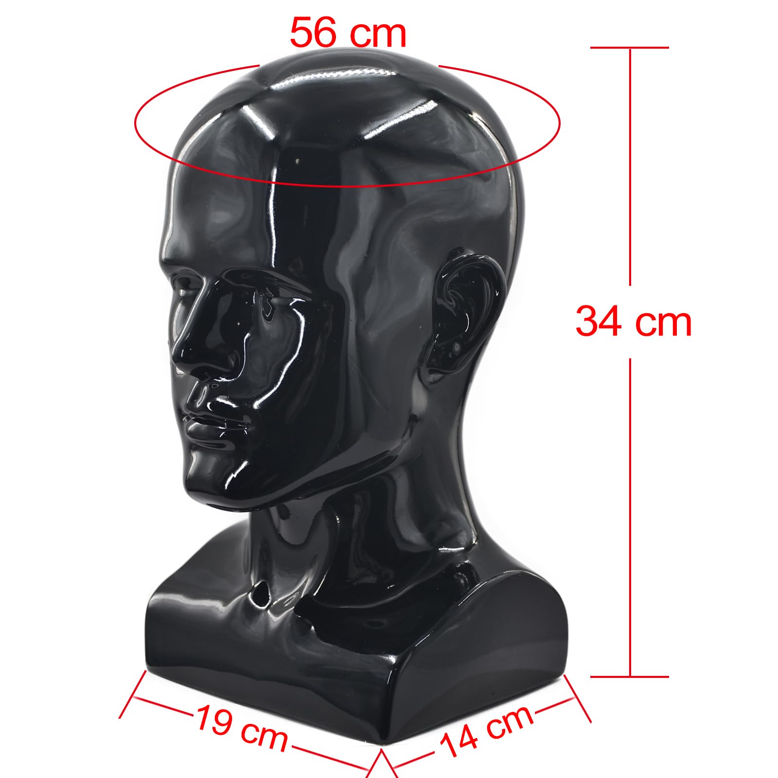 Amazon.com: Male Mannequin Head Professional Manikin Head for