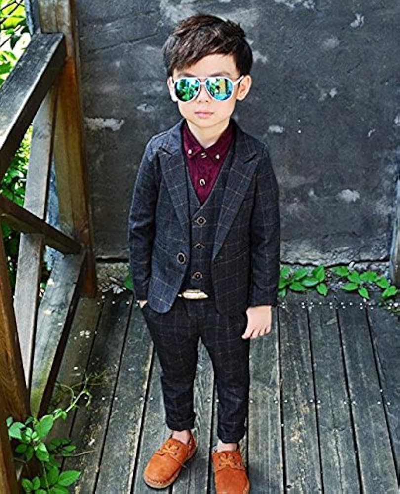 Amazon | (チェリーレッド)CherryRed 男の子 チェック柄