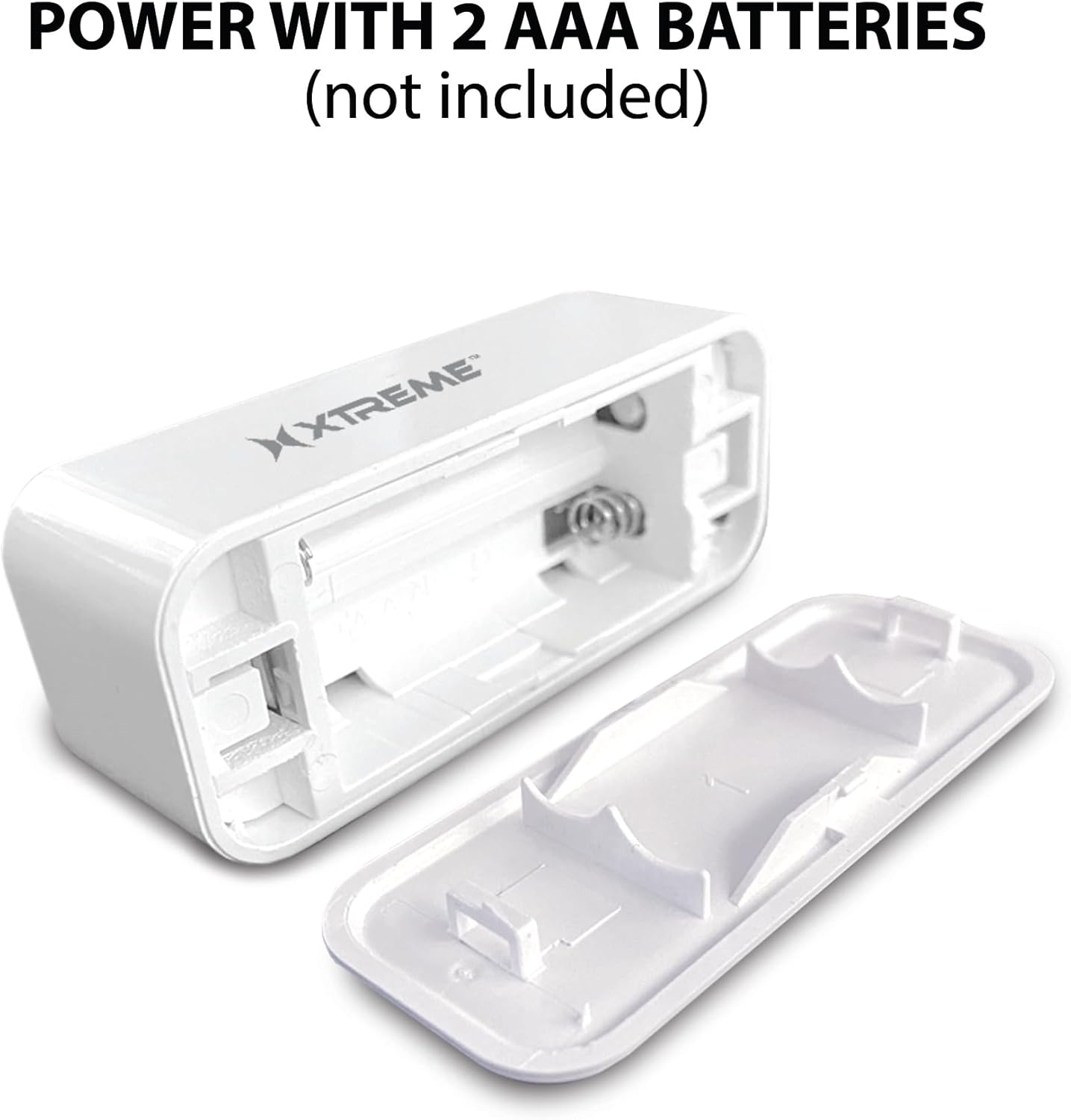 Battery compartment of the Xtreme Smart Wi-Fi Window and Door Sensor