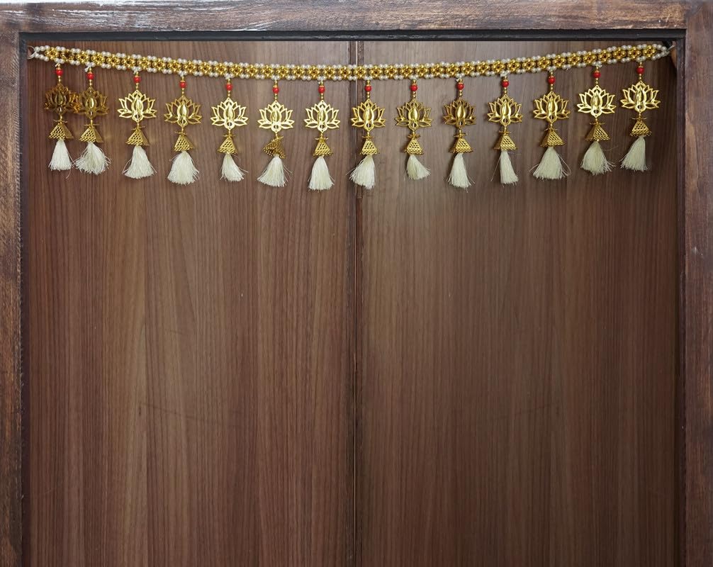 Toran de lotus pour porte principale : illuminez votre entrée durant les fêtes de Diwali