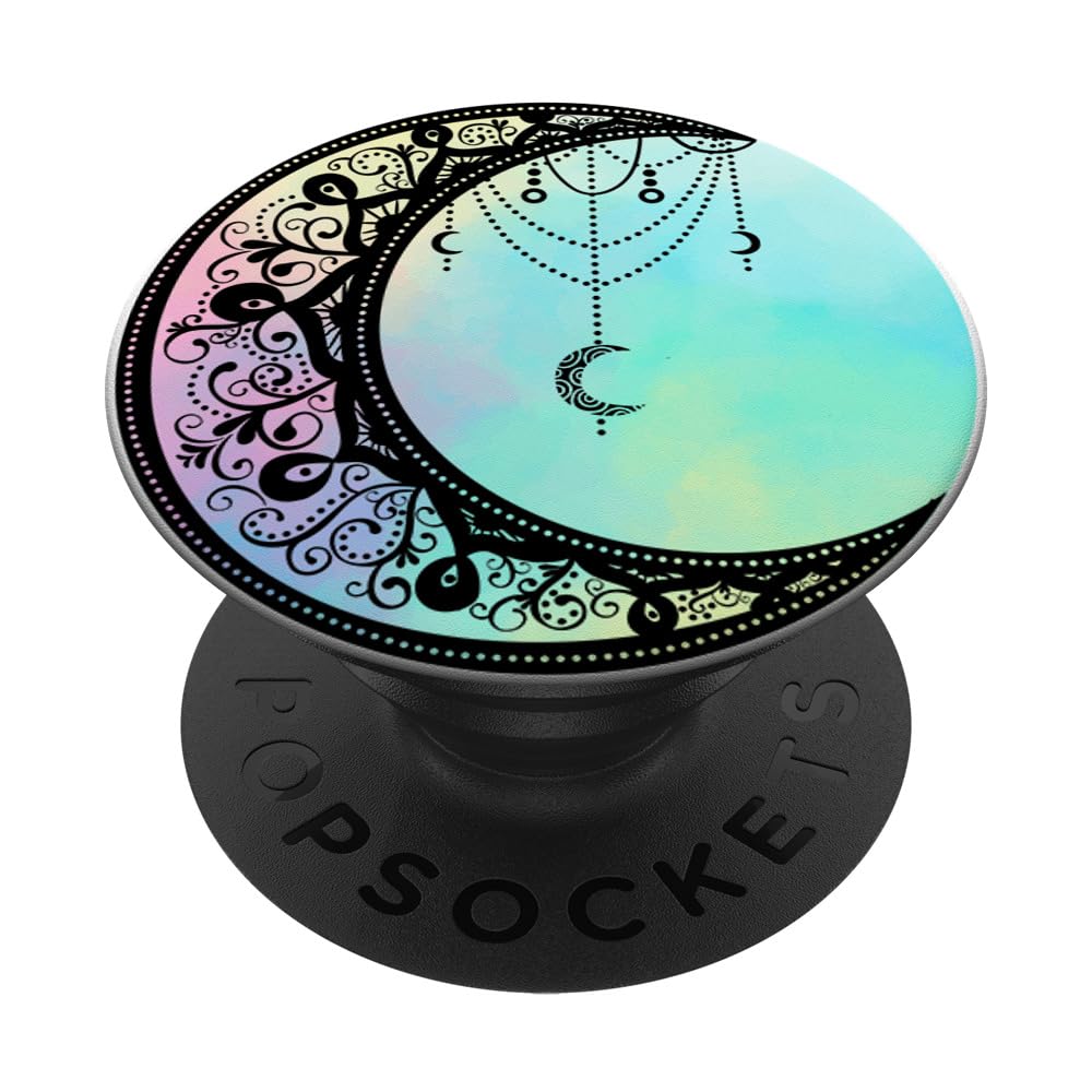 Astrology Pagan Wicca Witch Gift Dreamcatcher Crystals Moon PopSockets Adhesive PopGrip
