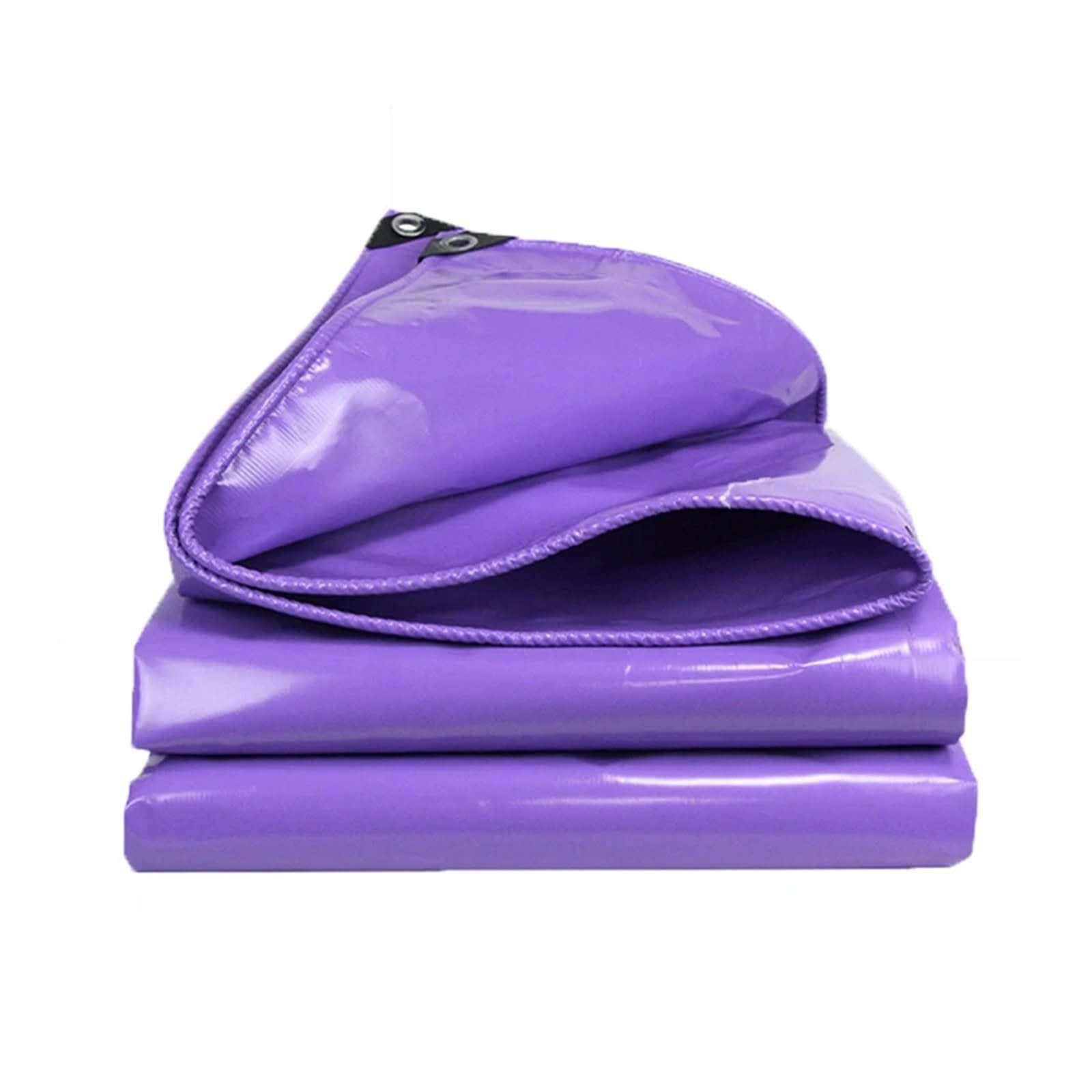 GJZQDKX Heavy Duty Waterproof Tarps 500GSM PVC Tarp for Camping Tent Groundsheet Gazebos Awnings Shade Sail Shed Cover - Purple 2x2.5m