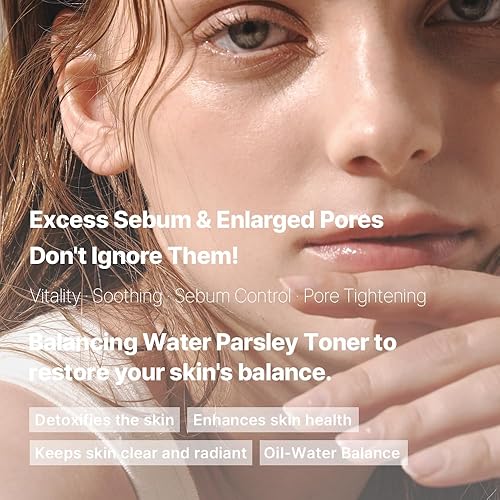Miniatura 2 de ROUME Balancing Water Perejil Toner 1.69 fl oz (6.8 fl oz)  Tónico facial coreano para piel grasa, apriete de poros y control de sebo, con extracto