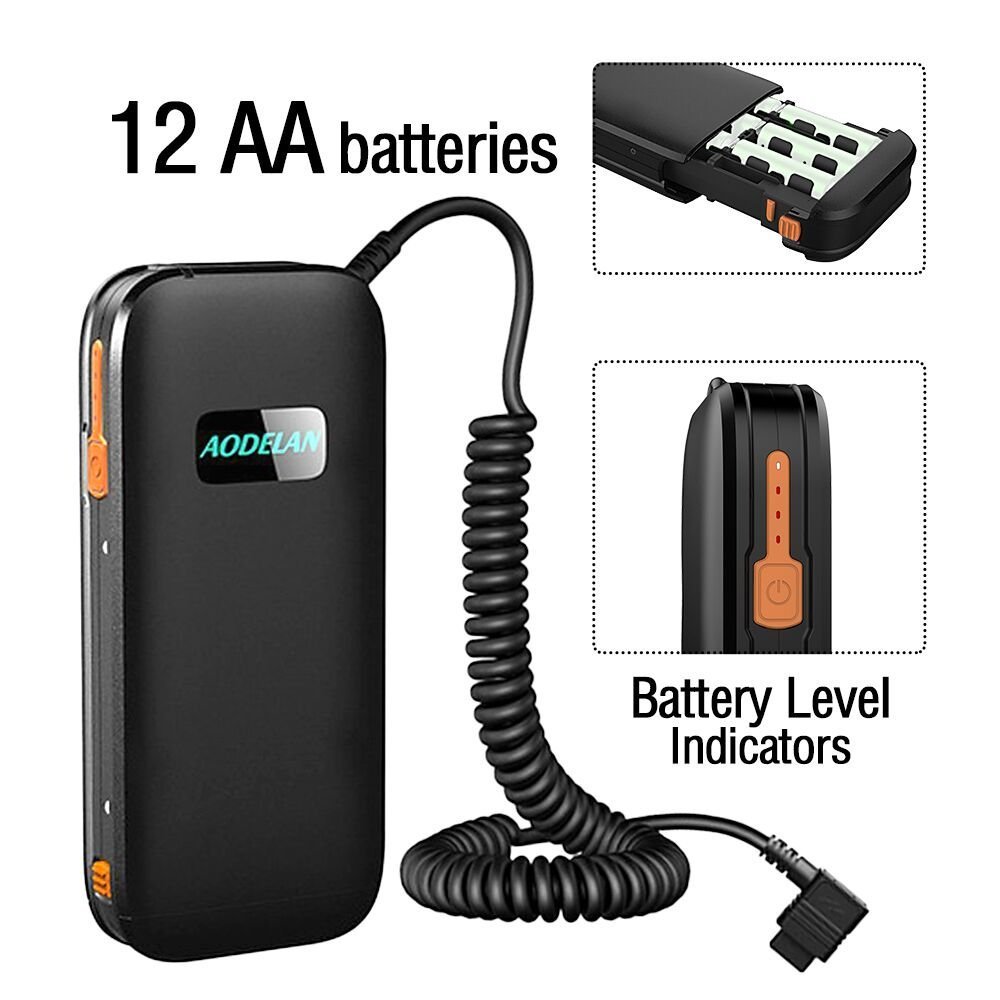 Amazon.com : AODELAN External Flash Battery Packs - Hot Shoe