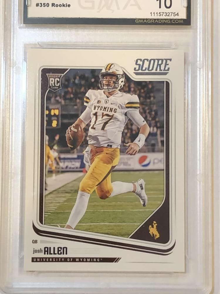 2018 Score Football #350 Josh Allen RC Rookie Buffalo Bills GMA 10 Panini Trading Card (Serial Number May Vary)
