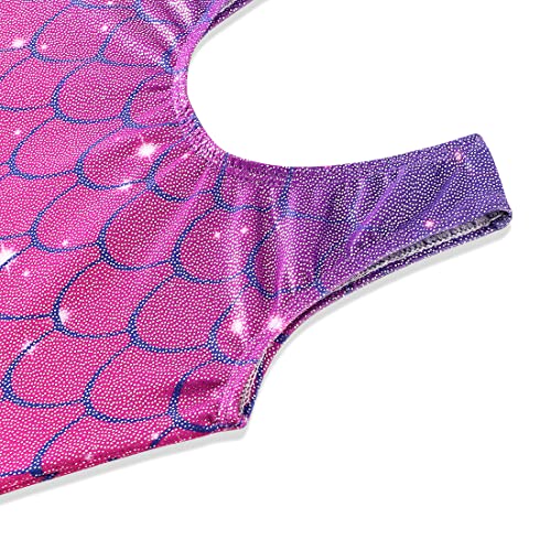 HOZIY Gymnastics Leotards for Girls Toddlers Kids Sleeveless Tumbling Outfits for Dance Print