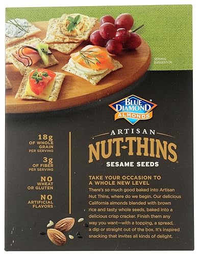 Miniatura 4 de Blue Diamond Nut-Thins Artisan Nut-Thins, semillas de sésamo 4.25 onzas (paquete de 1)
