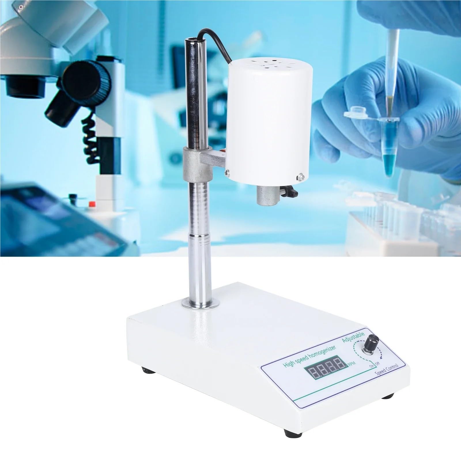 Homogenizator, Homogenizator FSH-2A o dużej prędkości, 220 W, dyspergator laboratoryjny, emulgator, rozbija membranę, 8000-22000 obr./min