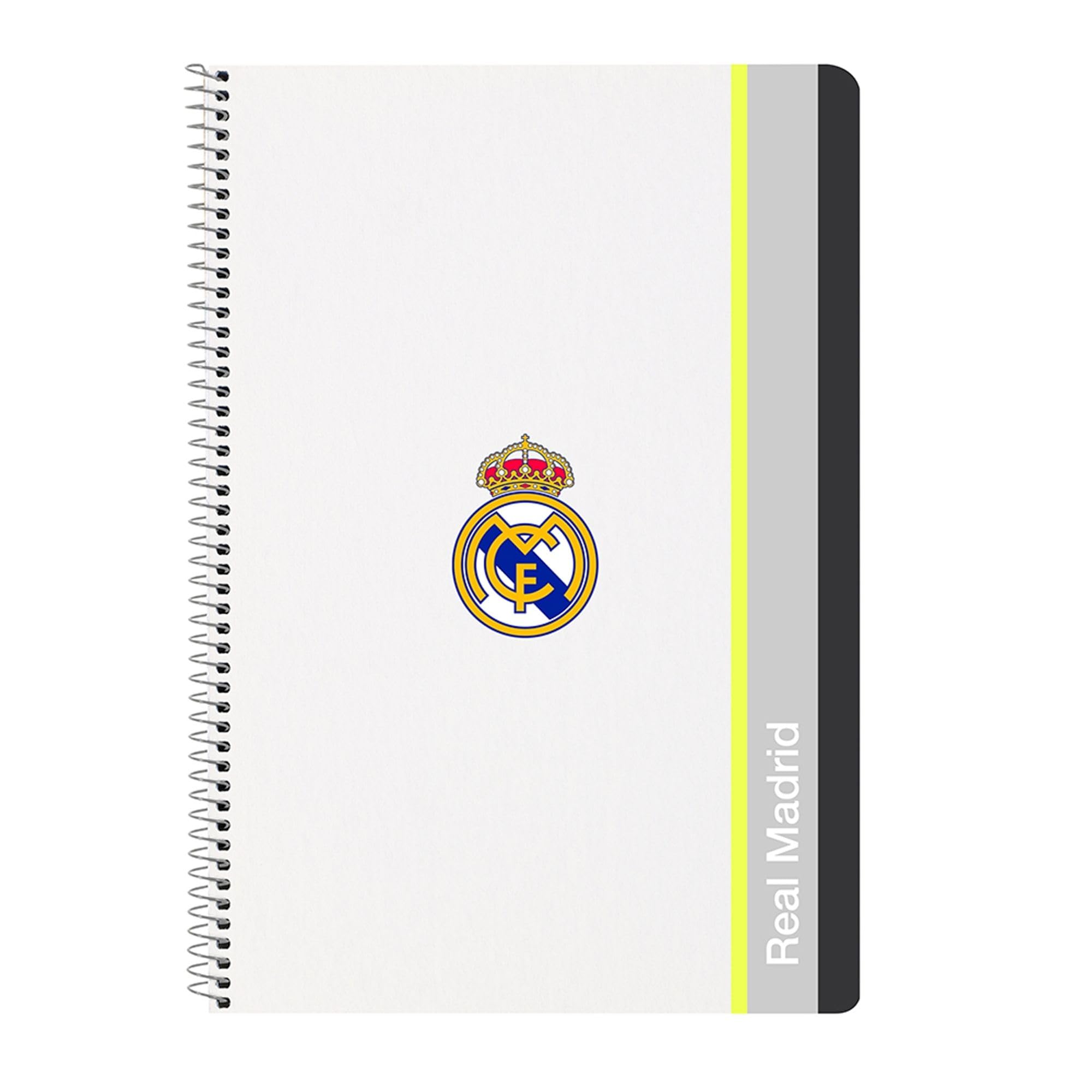 Cartelle scolastiche Real Madrid per bambini e adulti con anelli e divisori – Cartelle scolastiche Real Madrid ufficiali per scuola, liceo e uso quotidiano