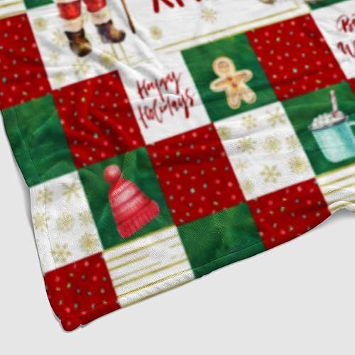 Miniatura 2 de Manta de franela de muñeco de nieve de Navidad, divertida manta de Navidad, suave, afelpada, cálida manta de invierno para cabaña, regalo de