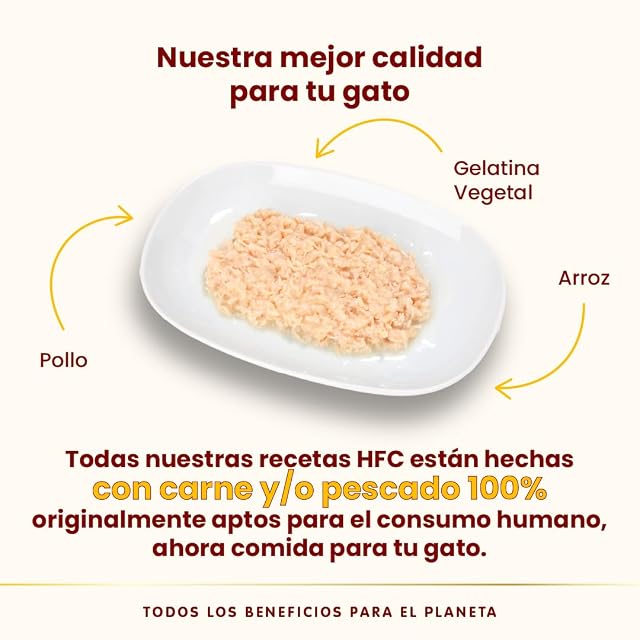 Foto 4 de 6 de Almo Nature HFC Jelly - Alimento húmedo para Gatos Adultos - Pollo - Grado Humano, sin Gluten, monoproteico