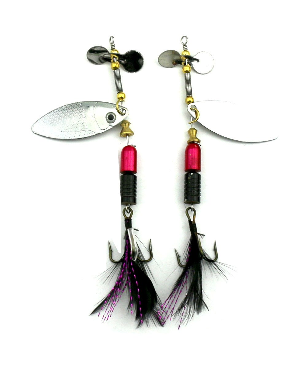 LENPABY 5 Pcs Plumes Pêche Crochets, Queue De Coq, La Pêche