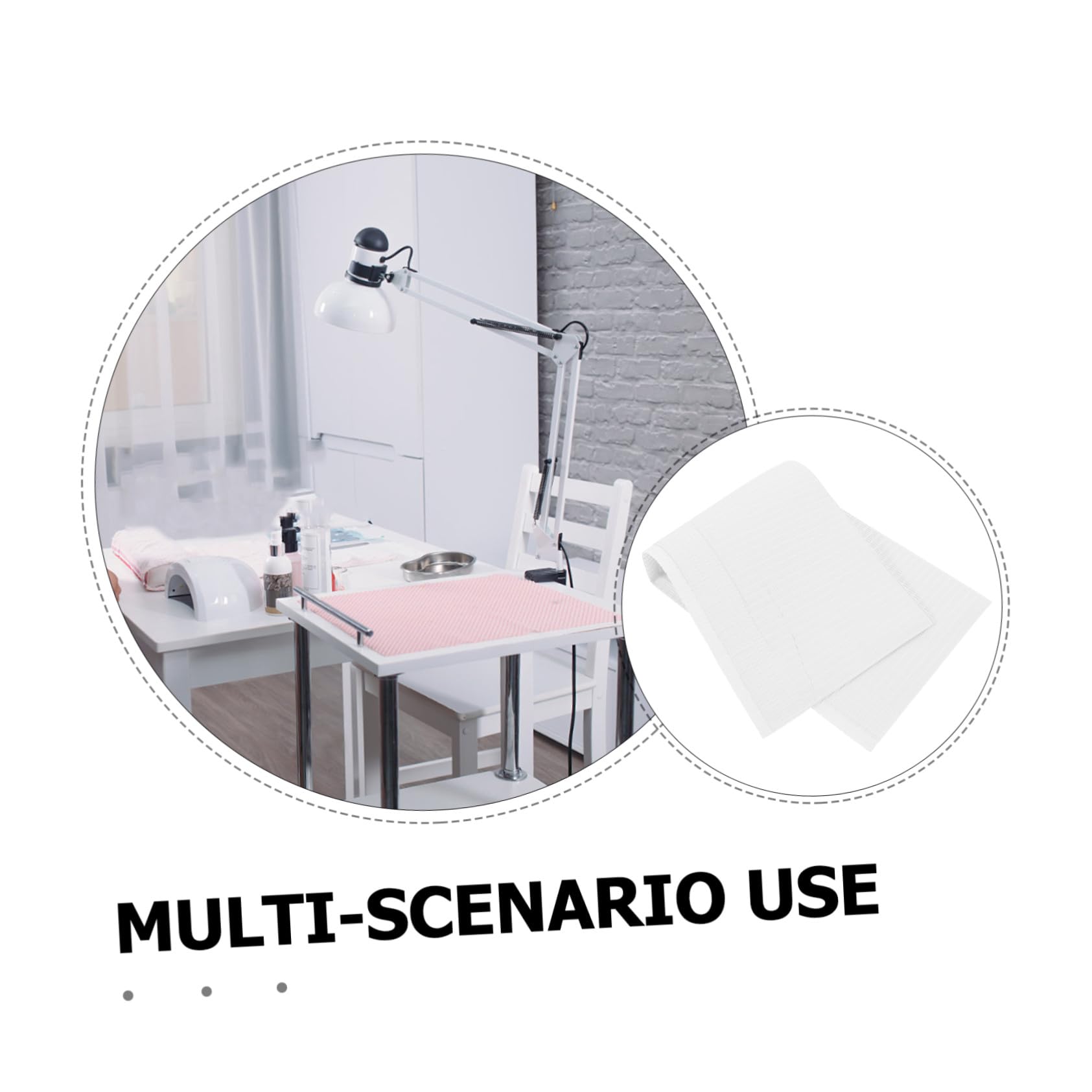 Homoyoyo 125 piezas Unidades Toallitas Desechables Limpieza Tatuajes y Uñas Manteles Protectores Spa y Salón Absorbentes Portátiles para Sensible